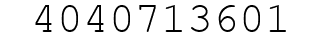 Number 4040713601.