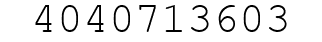 Number 4040713603.