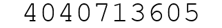 Number 4040713605.
