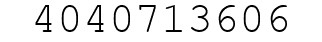Number 4040713606.