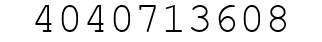 Number 4040713608.