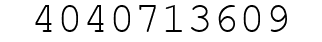 Number 4040713609.