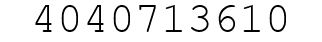 Number 4040713610.