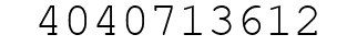 Number 4040713612.