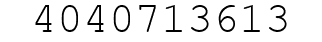 Number 4040713613.
