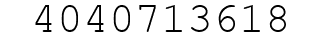 Number 4040713618.