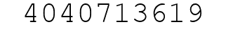 Number 4040713619.