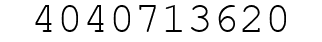 Number 4040713620.