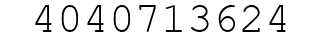 Number 4040713624.