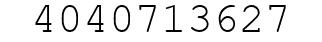 Number 4040713627.