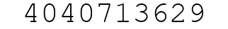 Number 4040713629.
