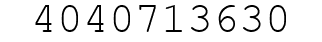 Number 4040713630.