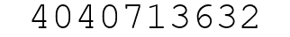 Number 4040713632.