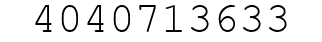 Number 4040713633.