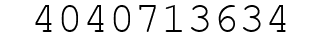 Number 4040713634.