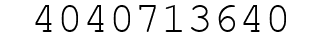 Number 4040713640.