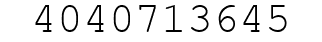 Number 4040713645.