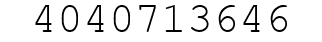 Number 4040713646.