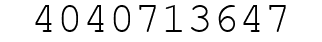 Number 4040713647.