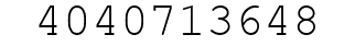 Number 4040713648.