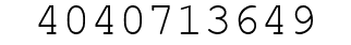 Number 4040713649.