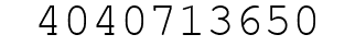Number 4040713650.