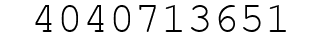 Number 4040713651.