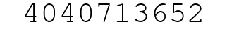 Number 4040713652.