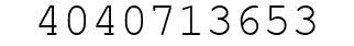 Number 4040713653.