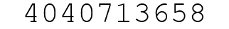 Number 4040713658.