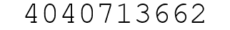 Number 4040713662.