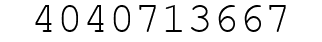 Number 4040713667.