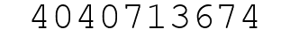Number 4040713674.