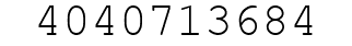 Number 4040713684.