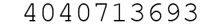Number 4040713693.