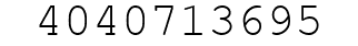 Number 4040713695.