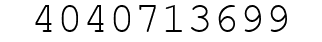 Number 4040713699.