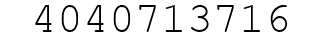 Number 4040713716.