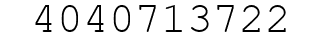 Number 4040713722.