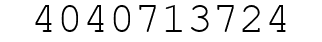 Number 4040713724.
