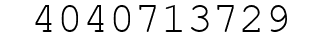 Number 4040713729.
