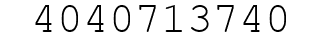 Number 4040713740.