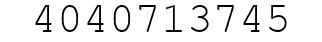 Number 4040713745.