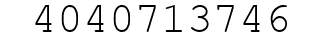 Number 4040713746.