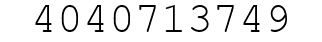 Number 4040713749.
