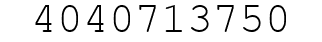 Number 4040713750.