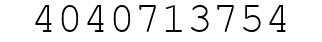 Number 4040713754.