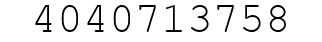 Number 4040713758.