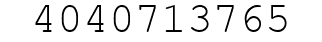 Number 4040713765.