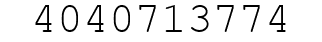 Number 4040713774.
